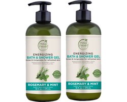 PETAL FRESH - Bath & Shower Gel Rosemary & Mint - 2 Pak