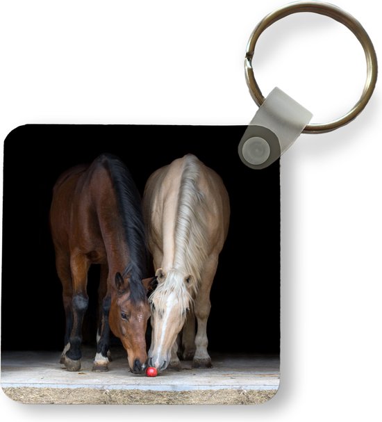 Sleutelhanger - Uitdeelcadeautjes - Paarden - Dieren - Appel - Plastic