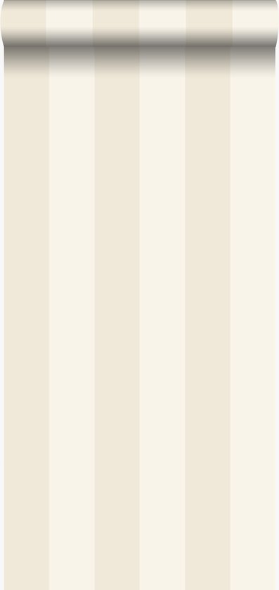 Origin Wallcoverings behang strepen zandkleurig en lichtbeige - 345724 - 53 cm x 10,05 m