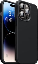 Siliconen Hoesje Geschikt voor Apple iPhone 14 Pro | Flexibel | Dun | Zacht | Back Cover Zwart