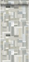 Papier peint Origine chutes de bois motif beige - 337224-53 cm x 10,05 m