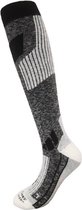 Luxe merino wollen hoge sokken - Strakke fit -Wandelsokken met merinowol - Merino sokken voor dames en heren - Ook bruikbaar als skisokken - EpicGear Wollen sokken - Zwart/Grijs - Maat L