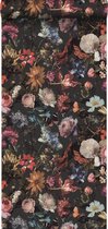 ESTAhome behangpapier bloemen donkergrijs - 139172 - 0,53 x 10,05 m