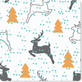 Muismat 20x20 cm - Mousepad Hert - Patroon - Boom - Muismatten