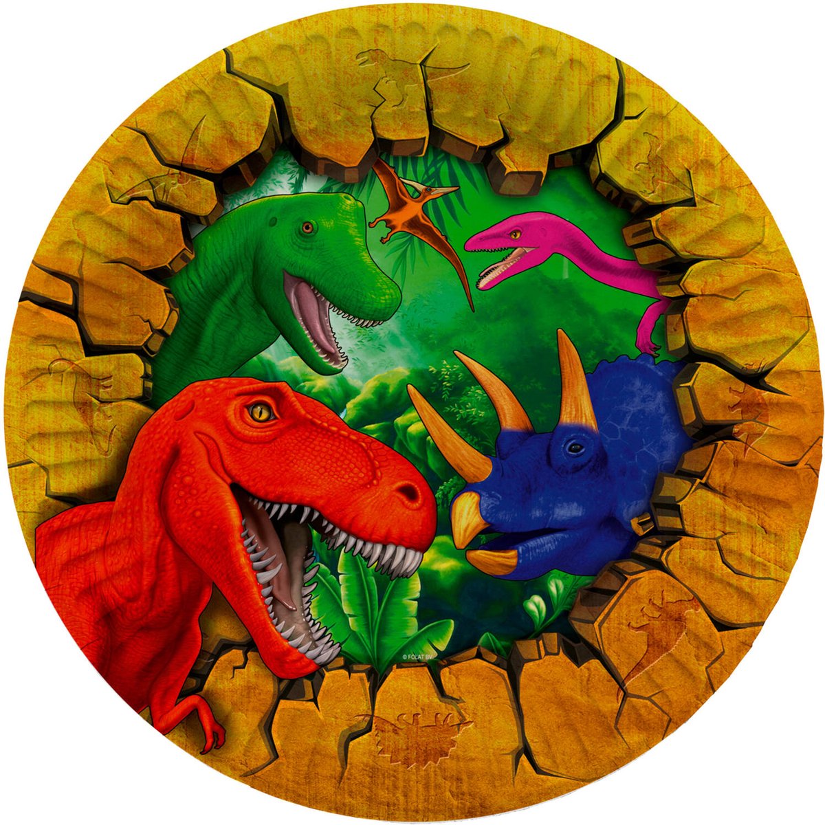 Folat - Borden Dinosaurus (8 stuks)