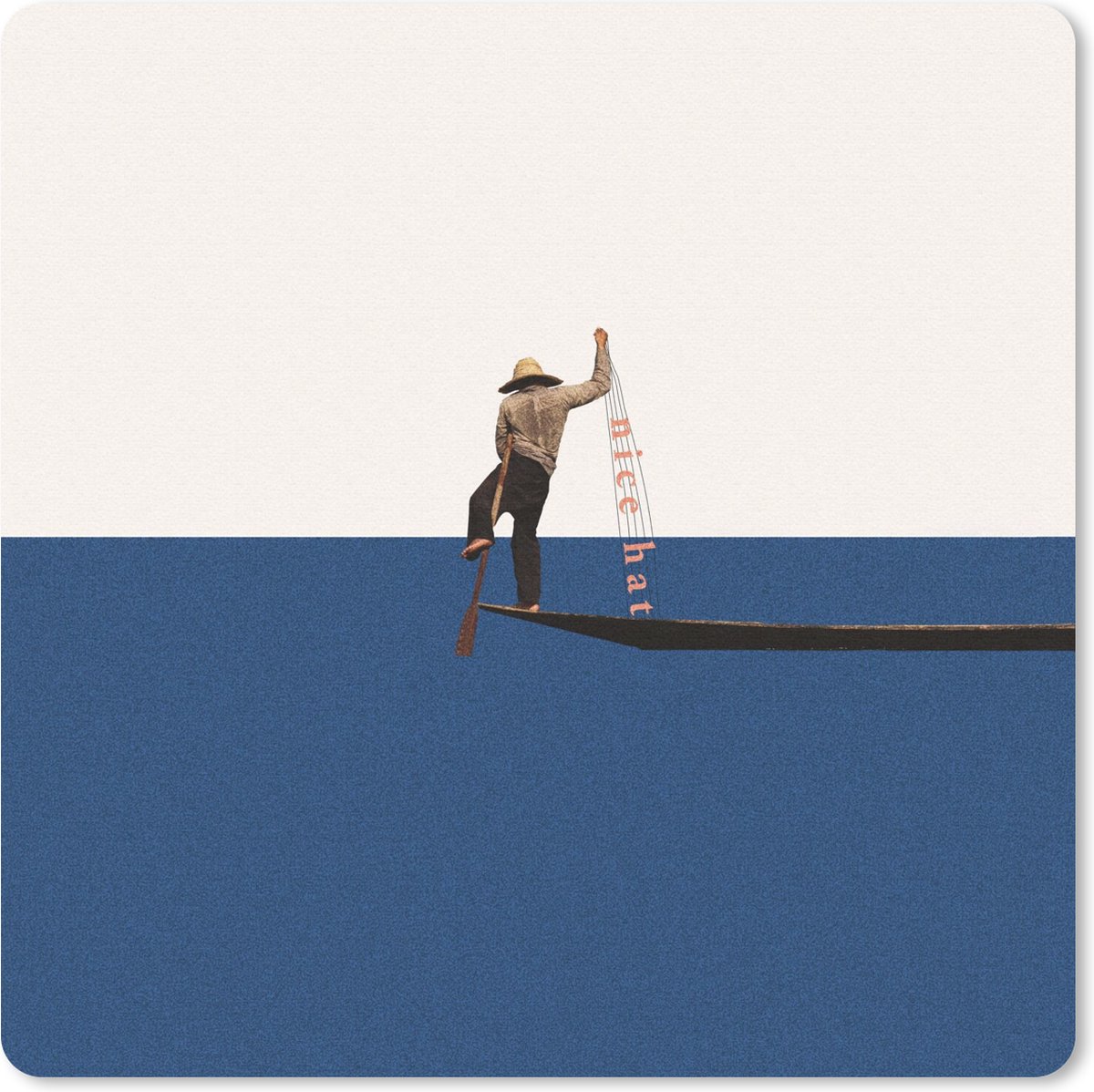 Muismat 20x20 cm - Mousepad Vrouw - Complimenten - Abstract - Muismatten