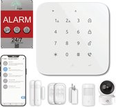 Système d'alarme Inga® T | Système de sécurité Smart Home | Wi-Fi et GSM | Batterie |Push' application et SMS |extensible | capteur de porte et de fenêtre | détecteur de mouvement |  télécommandes | Clés RFID |sirène forte