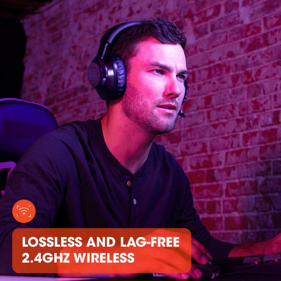 JBL Quantum 350 - Draadloze Gaming Headset - Over Ear - Zwart - PS4/PS5, PC & Nintendo Switch