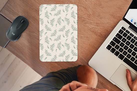 Muismat 18x27 cm - Mousepad Bloemen - Planten - Pastel - Muismatten