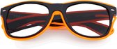 Freaky Glasses® - lichtgevende bril - LED brillen - Feestbril - Party - Festival - Rave - neon oranje