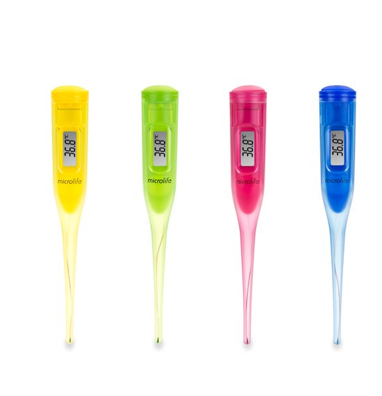 Microlife MT 50 | Betrouwbare digitale thermometer | Klinisch getest | Meting in 60 seconden | Verkrijgbaar in leuke kleuren | Groot LCD display | Koortsalarm | Levenslange garantie