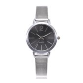 Blanche Silver / Black Horloge | Zilver/Zwart | Ø 30 mm
