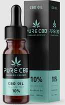 Pure CBD olie full spectrum 10% 1000mg - Swiss Quality - cannabis olie - spierpijn - depressie - burnout -slaap – gezondheid