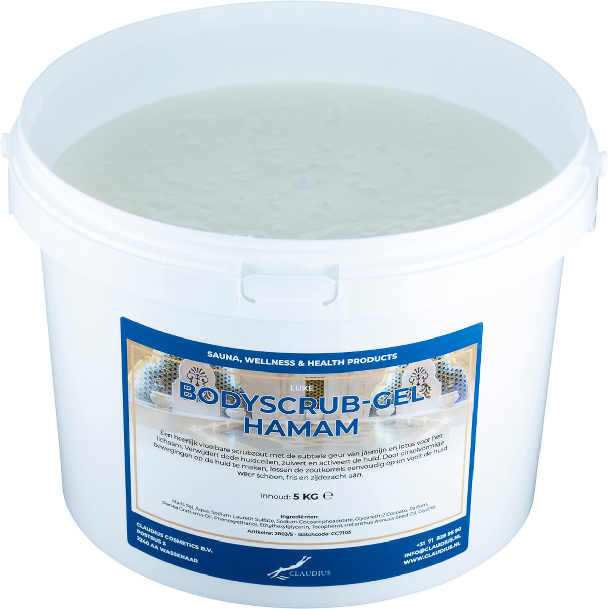 Goedkoopste Luxe Verzorgende Bodyscrub-Gel Hamam 5 KG - Hydraterende Lichaamsscrub