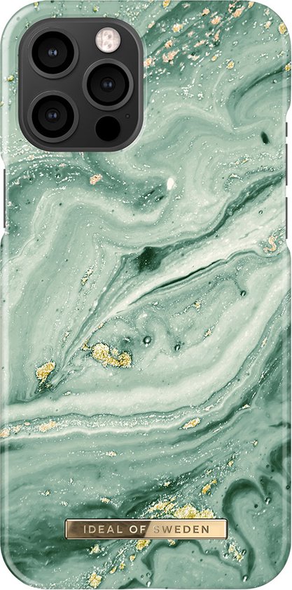iDeal of Sweden Fashion Case voor iPhone 12 Pro Max Mint Swirl Marble