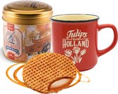 Koffiemok - Stroopwafels in blik - Hollandse cadeautjes - Holland souvenir