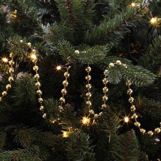 Kralenketting Goud 10 meter Kerstboom Versiering Decoratie