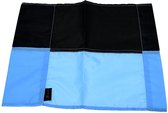 Precision Training - cornervlag - lichtblauw/zwart - polyester - 43x28 centimeter
