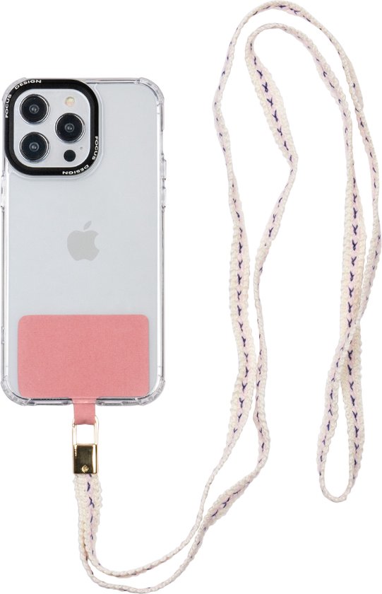 AVY Verstelbaar Nylon Crossbody Telefoonkoord (130CM) Aurum Gold