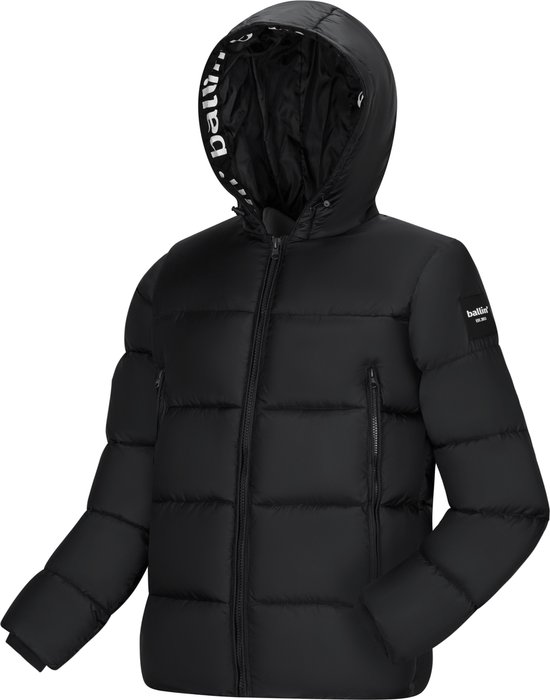 Heren Jas winter met Ballin Est. 2013 Jacket Calvin Print - Zwart - Maat M