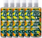 FAITH IN NATURE - Shampoo Grapefruit & Orange - 6 Pak - Voordeelverpakking