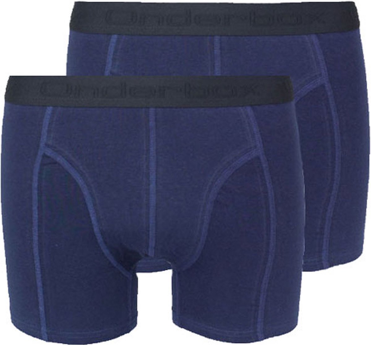 Onderbox Boxershorts basic 2-pack blauw