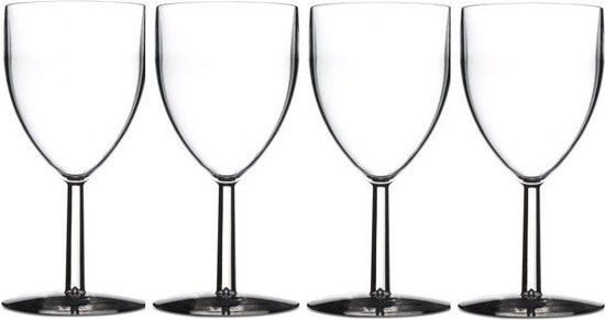 Verres à Vin En Plastique Réutilisables - 2 Pièces, 452 Ml, Sans BPA, Pour Pique-nique Ou Fête