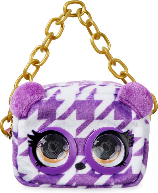 Purse Pets Micro Tas en Knuffel Panda Met knipperende ogen