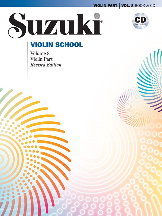 Suzuki Violin School, Volume 8, partie violon, édition révisée avec CD.