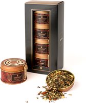 Soolong Enjoy Nr4 Exclusief Enjoy thee geschenkset - met heerlijke vrolijke en kleurrijke kwaliteits theeën -Losse thee - Moederdag cadeautje - Assortiment 4stuks