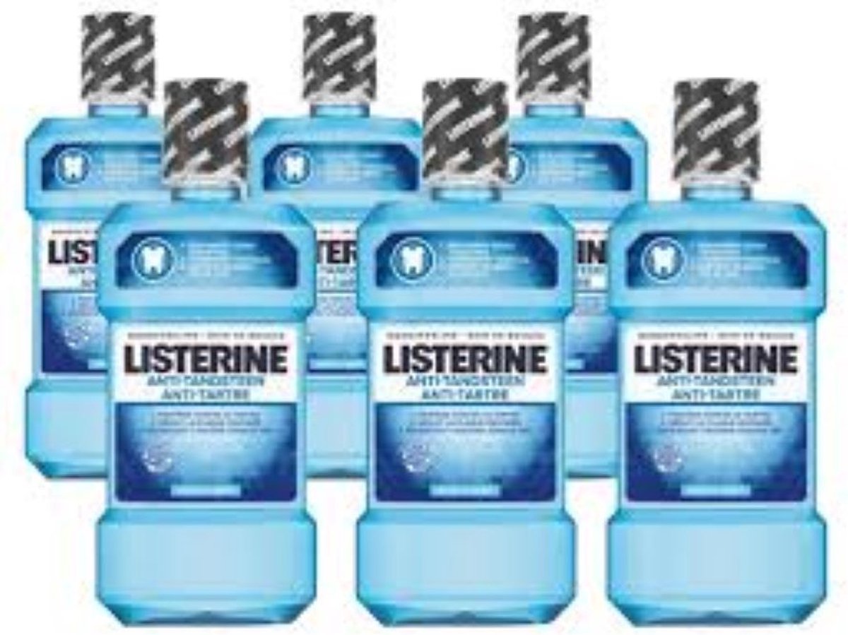 Listerine Total Care Anti Tandsteen 6 in 1 - XL Formaat - 6 x 600 ml