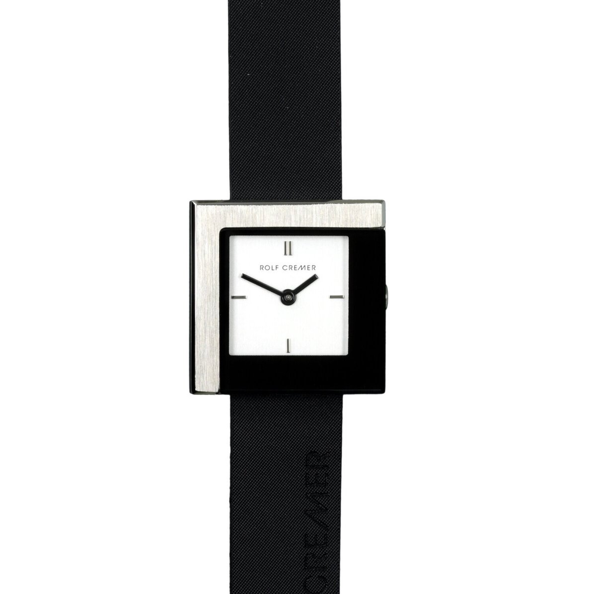 Rolf Cremer Little Chess - horloge - dames - zwart-wit - edelmetaal - kalfsleer - cadeautip