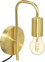 Atmosphera Wandlamp - Lamp - Goud en Metaal - H25cm