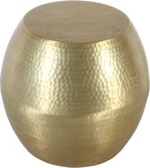 Table d'appoint orientale avec finition martelée - couleur or