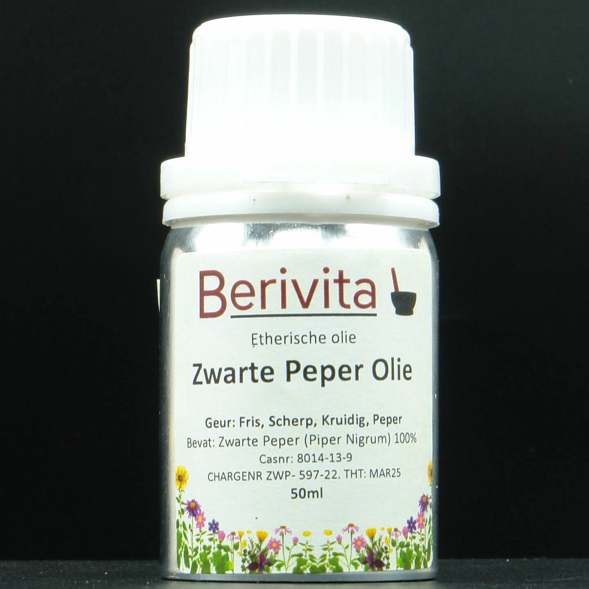 Goedkoopste Zwarte Peper Olie 50ml - 100 Etherische Zwarte Peperolie van Piper Nigrum - Black Pepper Oil
