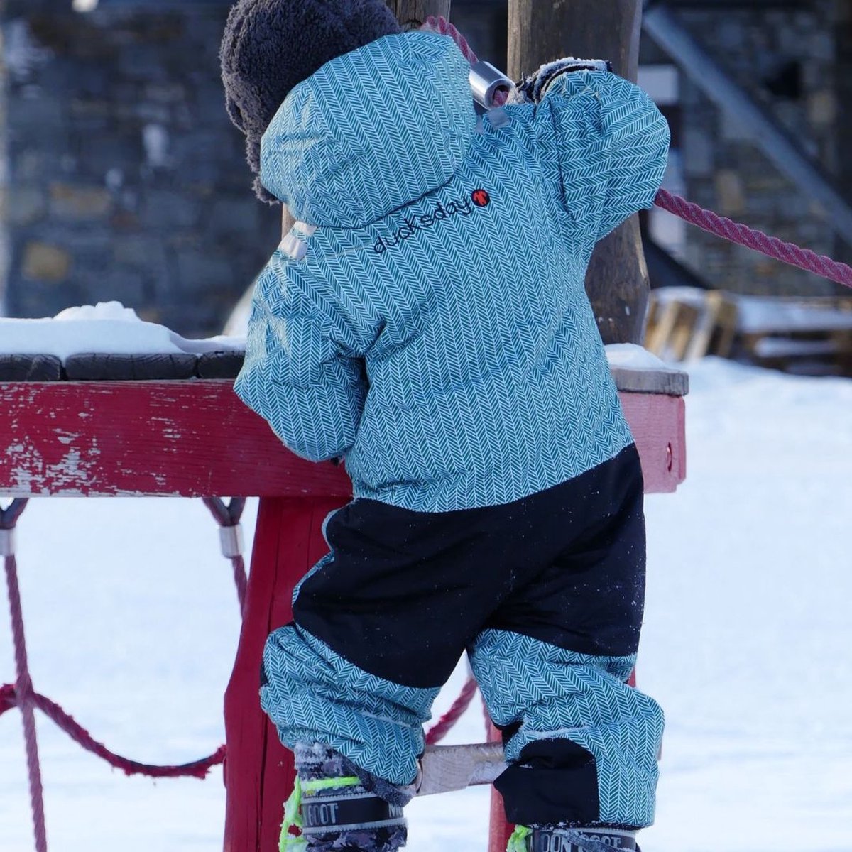 Ducksday Winterpak - Skipak voor kleuter - Sneeuwpak - Snowsuit - Waterdicht & PFAS - vrij - Gerecycled Polyester - Manu — afbeelding 6