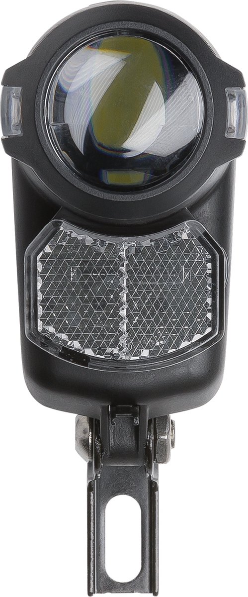 AXA Nox City 4 Lux - Fietslamp voorlicht - LED Koplamp - Fietslicht op Batterij - Zwart - Axa