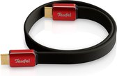 Teufel HDMI 2.0 platte kabel - Highspeed HDMI kabel, 2.0 specificaties: 4K 50/60p en 4K 3D Zwart 0.75m