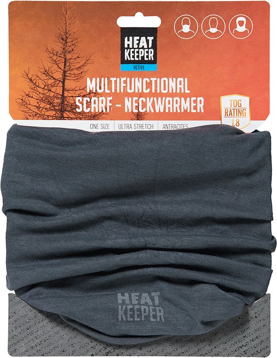 Heat Keeper Foulard / Cache-Cou Multifonctionnel pour Homme - Noir - Taille  Unique