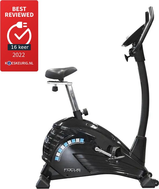 FitBike Ride 5 Hometrainer - Incl. Trainingscomputer en tablethouder - Lage instap - Belastbaar tot 150 kg - 24 magnetische weerstandniveaus - Geruisloze V-Belt - Fitness fiets
