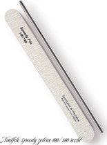 Nagelvijl Professioneel 5 stuks - Nail file straight black - 100/180 gritt - Speedy - Japans kwaliteit zebra papier - Metis