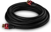 Teufel HDMI 2.0 kabel rond - Highspeed HDMI kabel ondersteunt alle 2.0 specificaties, zoals 4K 50/60p en 4K 3D Zwart 5.0m