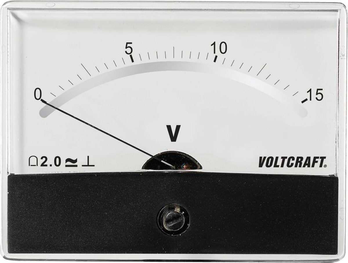 VOLTCRAFT AM-86X65/15V/DC Inbouwmeter AM-86X65/15V/DC Draaispoel