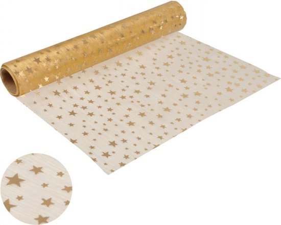 Tafelloper 28cm*5m - goud - Gouden kleur - Tafelversiering -5 meter Lang