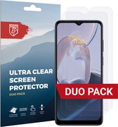 Rosso Screen Protector Ultra Clear Duo Pack Geschikt voor Motorola Moto E22 / E22i | TPU Folie | Case Friendly | 2 Stuks