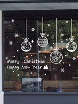 Merkloos - raam sticker - kerst - muursticker - wanddecoratie