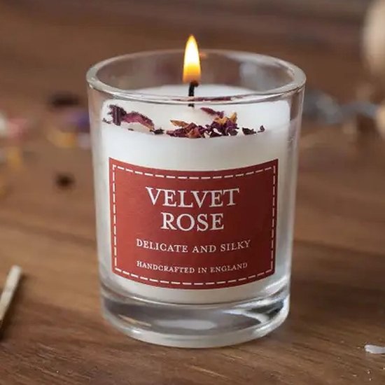 Bougie votive Velvet Rose - clou de girofle, praliné et vanille - 20 heures  de... | bol.com