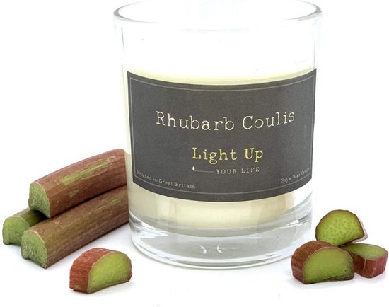 Light Up kaars -Rhubarb Coulis
