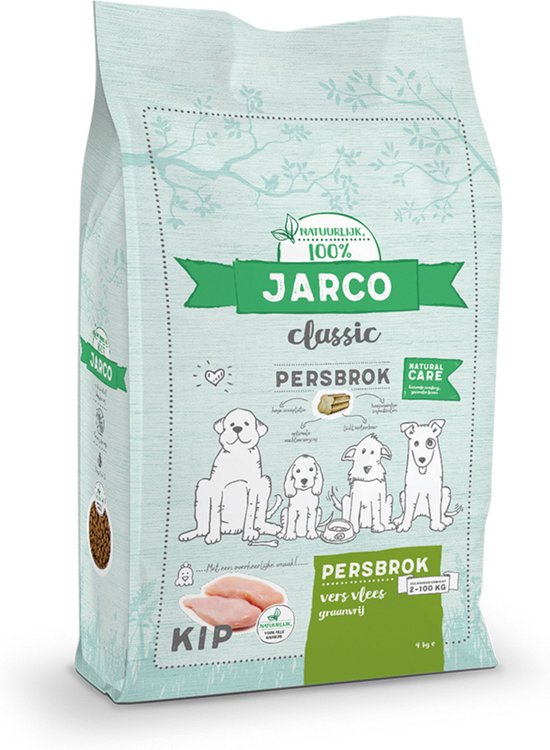 Jarco Dog Classic Vers Vlees Persbrok Kip - Hondenvoer - 12.5 kg