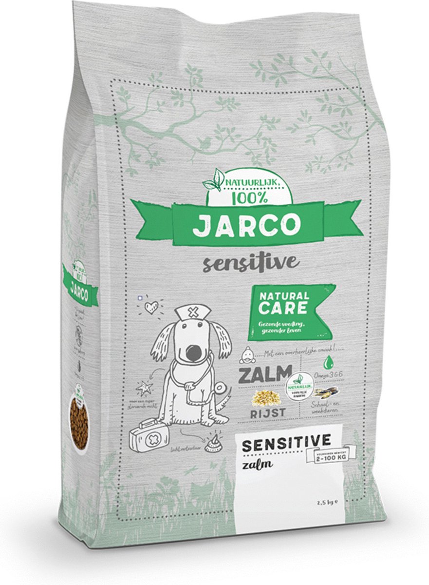 Jarco Dog Sensitive Natural Care Zalm – Hondenvoer – 2.5 kg Jarco Dog Sensitive Natural Care Zalm – Hondenvoer – 2.5 kg